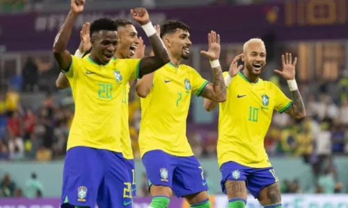 
				
					Brasil goleia Coreia do Sul por 4 a 1 e avança às quartas de final da Copa do Mundo 2022
				
				
