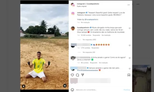 
				
					Luva de Pedreiro se torna primeiro influenciador de futebol brasileiro a fazer colaboração com Instagram
				
				
