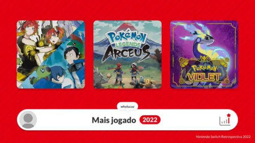 
				
					Nintendo lança retrospectiva de 2022 para o Switch; saiba como acessar
				
				