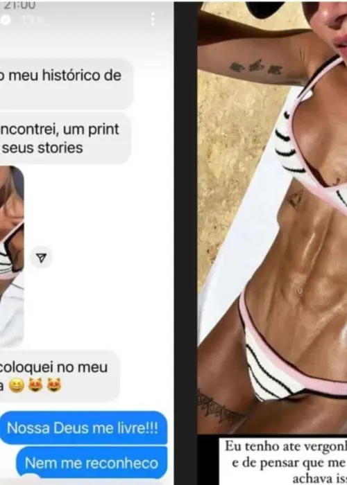 
				
					Gabriela Pugliesi diz que sente vergonha de ter tido corpo muito magro: 'Não me reconheci'
				
				