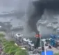 
                  Vídeo: lancha pega fogo na Bahia Marina em Salvador