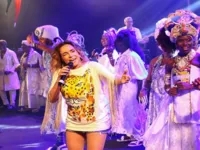 Celebridades curtem ensaio do Cortejo Afro em Salvador; veja fotos