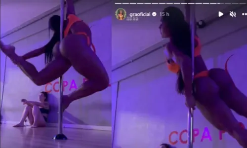 
				
					Gracyanne Barbosa impressiona ao empinar bumbum GG em aula de pole dance; veja
				
				