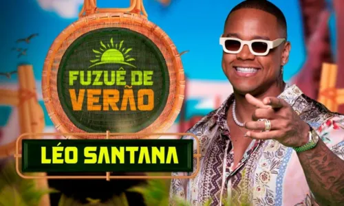
				
					Léo Santana canta sucessos em abertura de temporada do Fuzuê de Verão; confira
				
				
