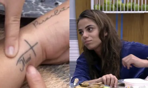 
				
					Após Rodrigo Mussi negar torcida, Key Alves mostra tatuagem feita para ex-BBB
				
				