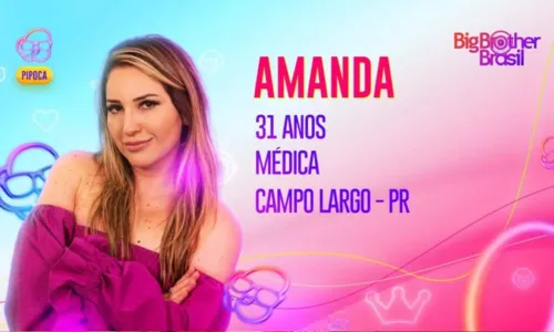 
				
					Conheça Amanda, nova participante do 'BBB 23': 'Corro atrás de fofoca'
				
				