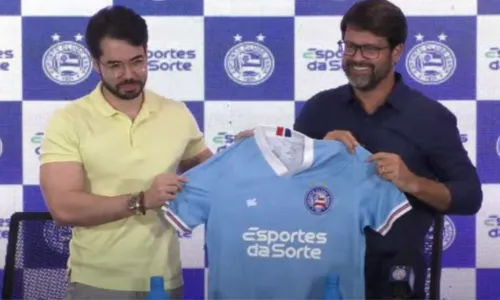 
				
					Bahia anuncia Esportes da Sorte como novo patrocinador máster
				
				