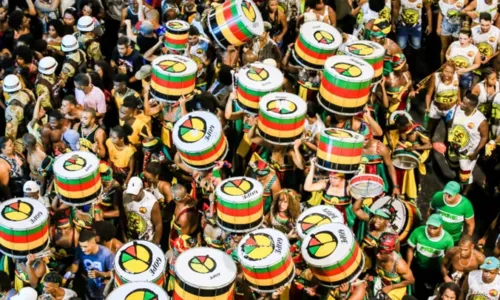 
				
					Olodum apresenta tema para o Carnaval 2023, retorno da banda à avenida após 2 anos sem folia
				
				