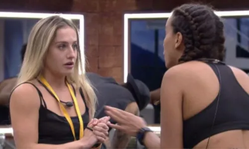 
				
					Bruna se irrita com fala de Domitila sobre relação com Gabriel e detona: 'Tem raiva no coração'
				
				