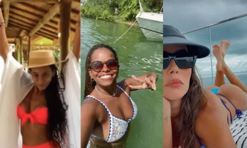 
				
					Taís Araújo, Deborah Secco, Rafa Kalimann e mais: famosos aproveitam primeiros dias do ano em Salvador
				
				