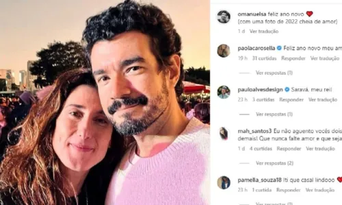 
				
					Baiano, novo namorado de Paolla Carosella publica foto ao lado de chef: 'Cheia de amor'
				
				