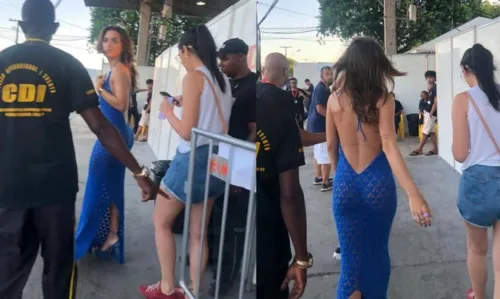 
				
					Rafa Kalimann aposta em vestido com decote e transparência e ostenta corpão no 2º dia de Festival de Verão
				
				