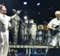
                  Gilberto Gil e Caetano Veloso fazem passagem de som para show no Festival de Verão