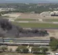 
                  Incêndio atinge galpão do Aeroporto Galeão, no Rio de Janeiro