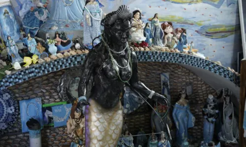 
				
					Imagem negra de Iemanjá resgata características ancestrais e homenageia Rainha em centenário: 'Riqueza que o colonizador roubou'
				
				
