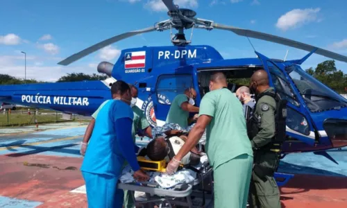 
				
					Homem com vergalhão na virilha é resgatado por helicóptero no interior da Bahia
				
				