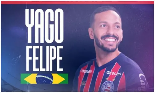 
				
					Bahia anuncia contratação do volante Yago Felipe, ex-Fluminense
				
				