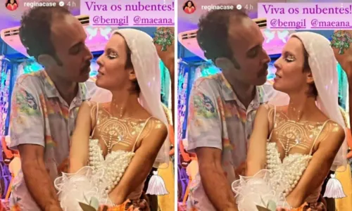 
				
					Mãeana e Bem Gil se casam em show na Casa da Mãe, em Salvador
				
				