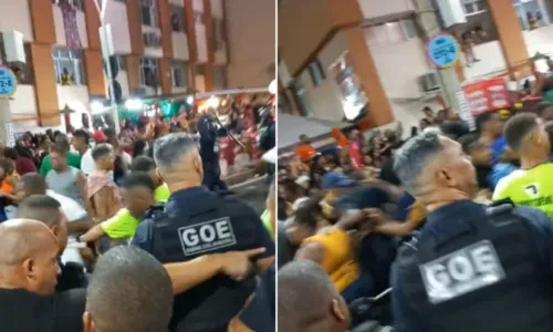 
				
					Vídeo: foliões trocam socos e chutes durante Pipoco de Léo Santana em Salvador
				
				