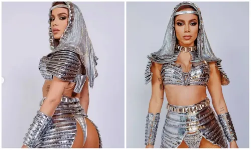 
				
					Figurino de Anitta para carnaval de Salvador é inspirado em Joana D'arc e tem bumbum de fora
				
				