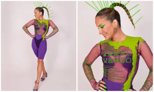 
				
					Claudia Leitte aposta em look inspirado no tato para cantar no carnaval de Salvador
				
				