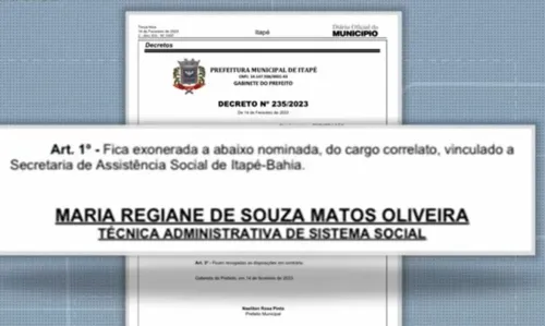 
				
					Servidora de Itapé é presa após tentar abrir conta em banco com documentos falsos
				
				