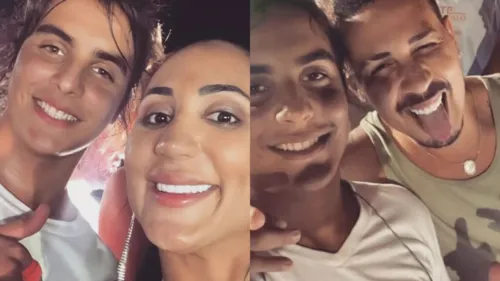 
				
					Cria de Ivete: Marcelinho esbanja simpatia ao posar com fãs e celebridades
				
				