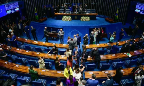 
				
					Senadores tomam posse em sessão rápida
				
				