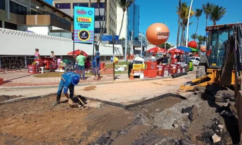 
				
					Tubulação que rompeu em circuito é fechada e abastecimento de água retomado em Ondina
				
				