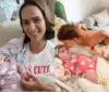 Letícia Cazarré celebra alta hospitalar de Maria Guilhermina após 7 meses de internação