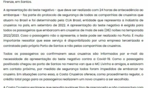 
				
					Funkeiro acusa cruzeiro de racismo após ser impedido de embarcar com amigos
				
				