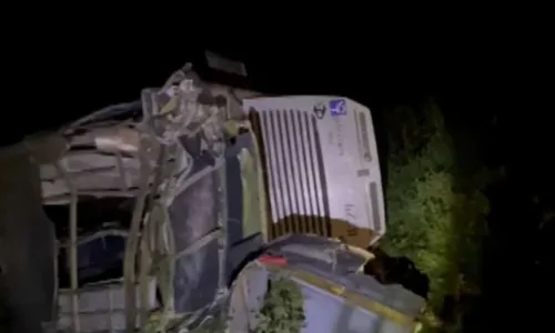 
				
					Vinte e cinco pessoas ficam feridas em acidente com ônibus no oeste da Bahia
				
				