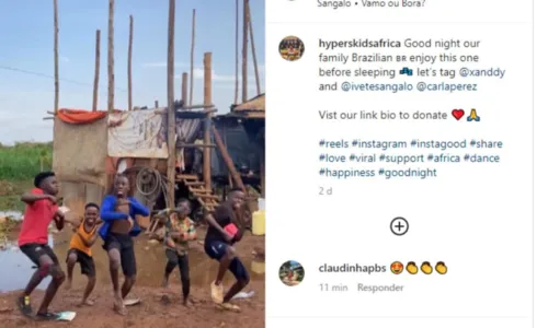 
				
					Após vídeo de 'Vamo ou Bora', Xanddy pede ajuda para crianças de Uganda: 'Estão precisando demais'
				
				