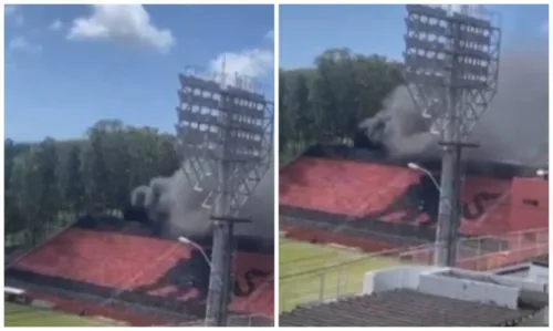 
				
					Bar dentro do Barradão é atingido por incêndio
				
				